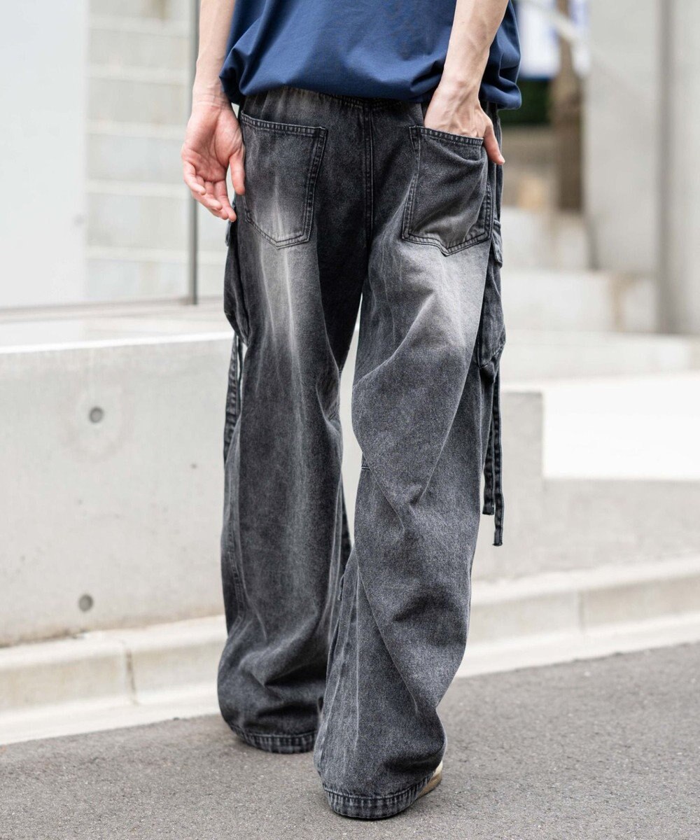 WEGO イージーマルチポケットデニムカーゴ 