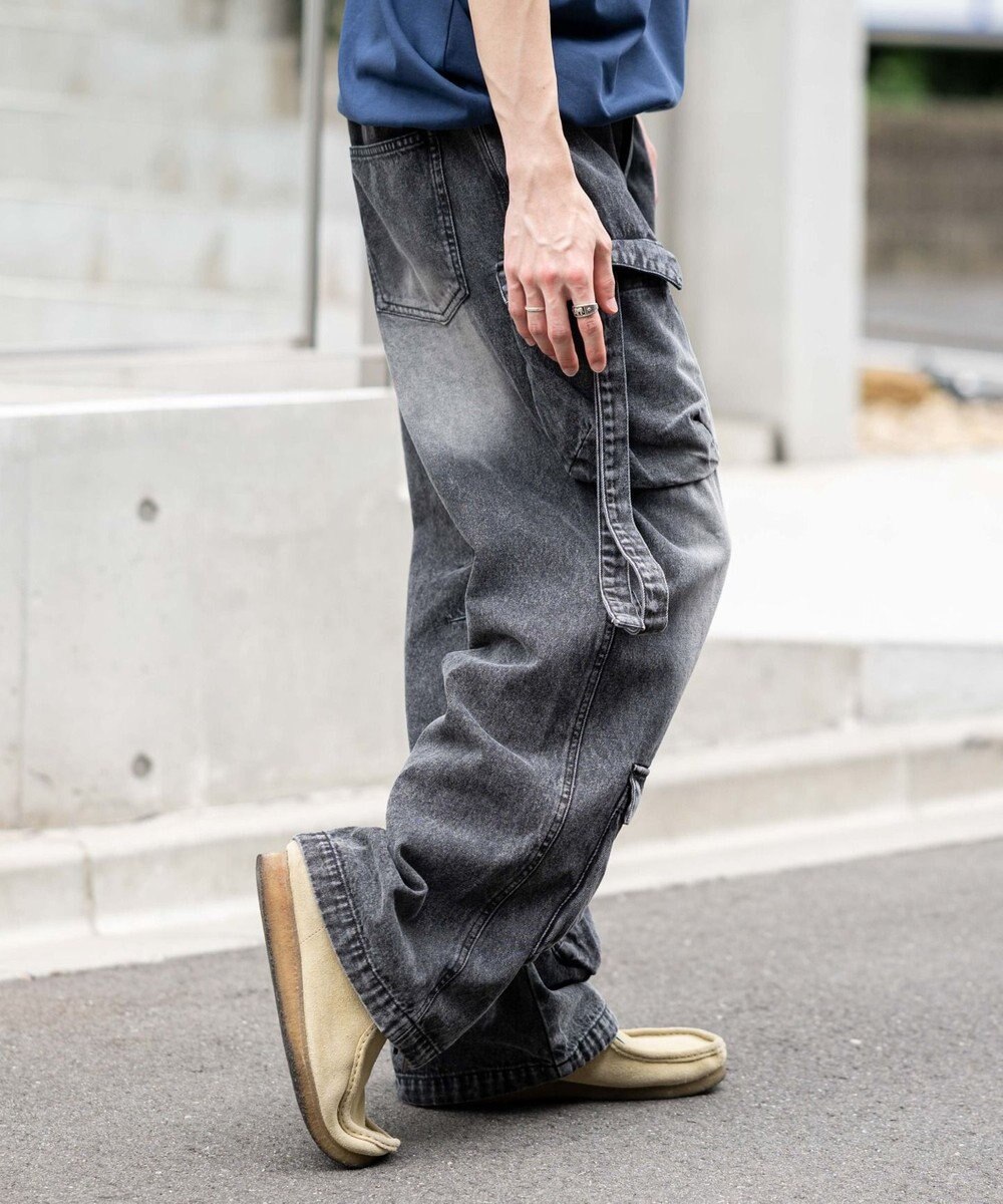 WEGO イージーマルチポケットデニムカーゴ 