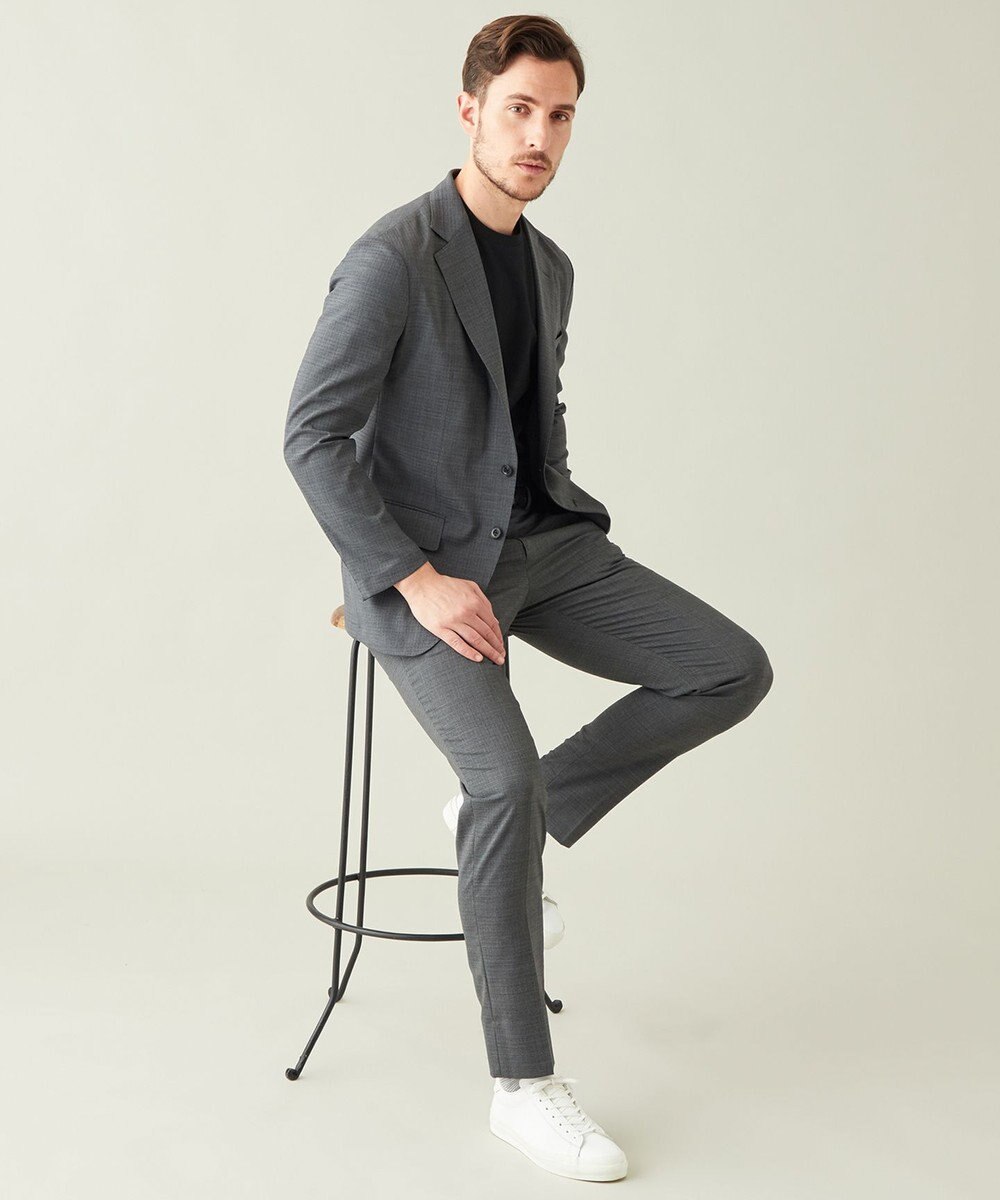 GOTAIRIKU 【AIRY MOVE / セットアップ対応】ウールポリエステルドットエアー セットアップジャケット 