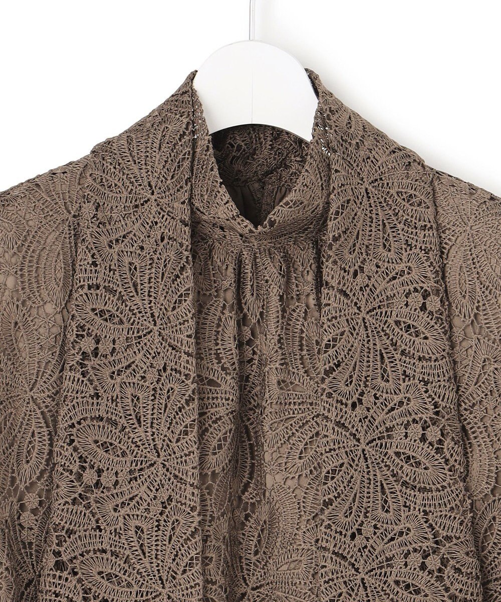 23区 S 【APPLAUDIR】Brocheリボンブーケレース ブラウス 