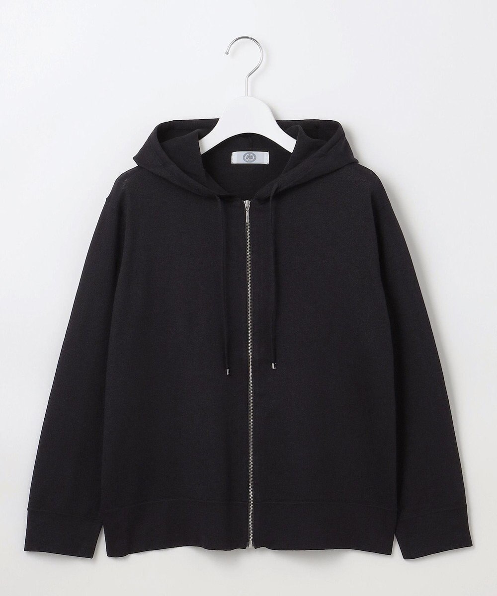 J.PRESS LADIES L 【洗える】スパーク ニット パーカー 