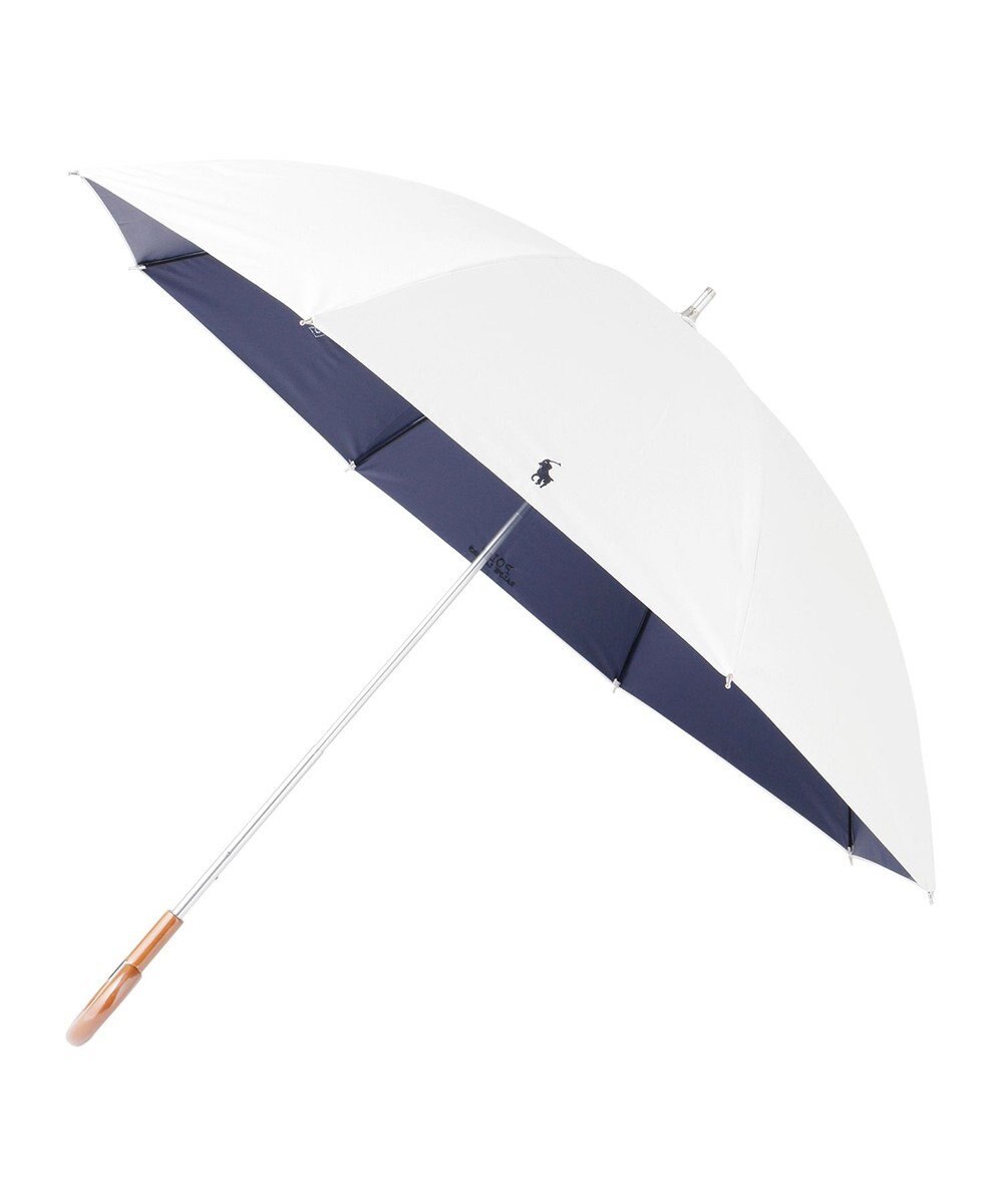MOONBAT 【軽量】POLO RALPH LAUREN 晴雨兼用日傘 長傘 PP刺繍／一級遮光 遮熱 UV 