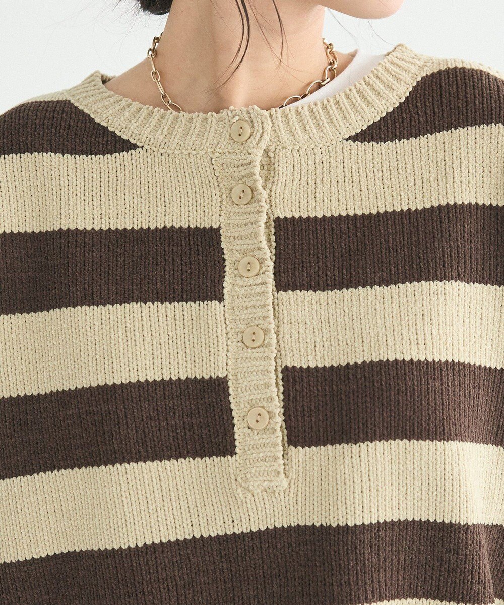 CRAFT STANDARD BOUTIQUE ヘンリーネックモールニットプルオーバー 