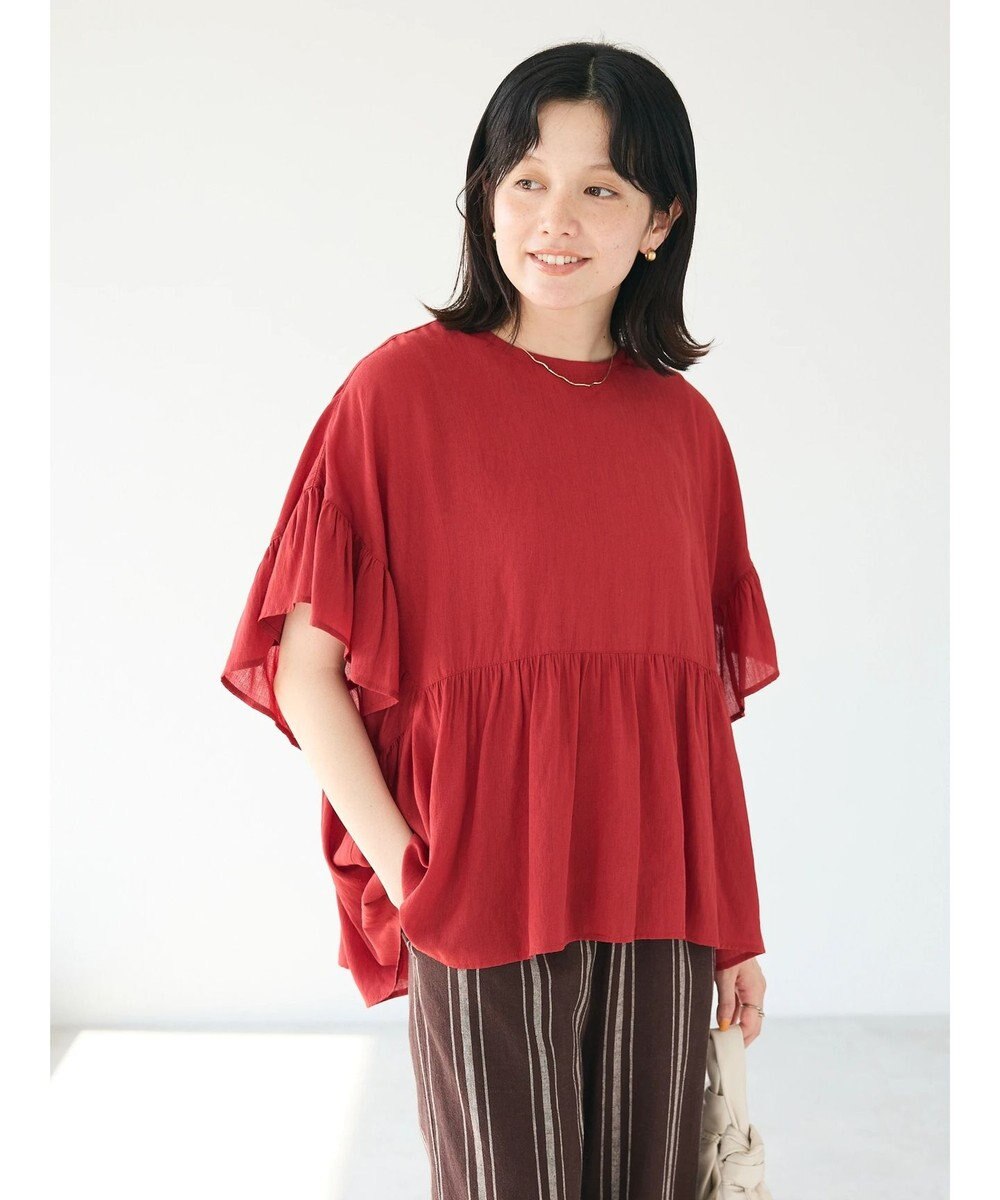 CRAFT STANDARD BOUTIQUE ウ゛ィンテージボイルティアード切替ブラウス 