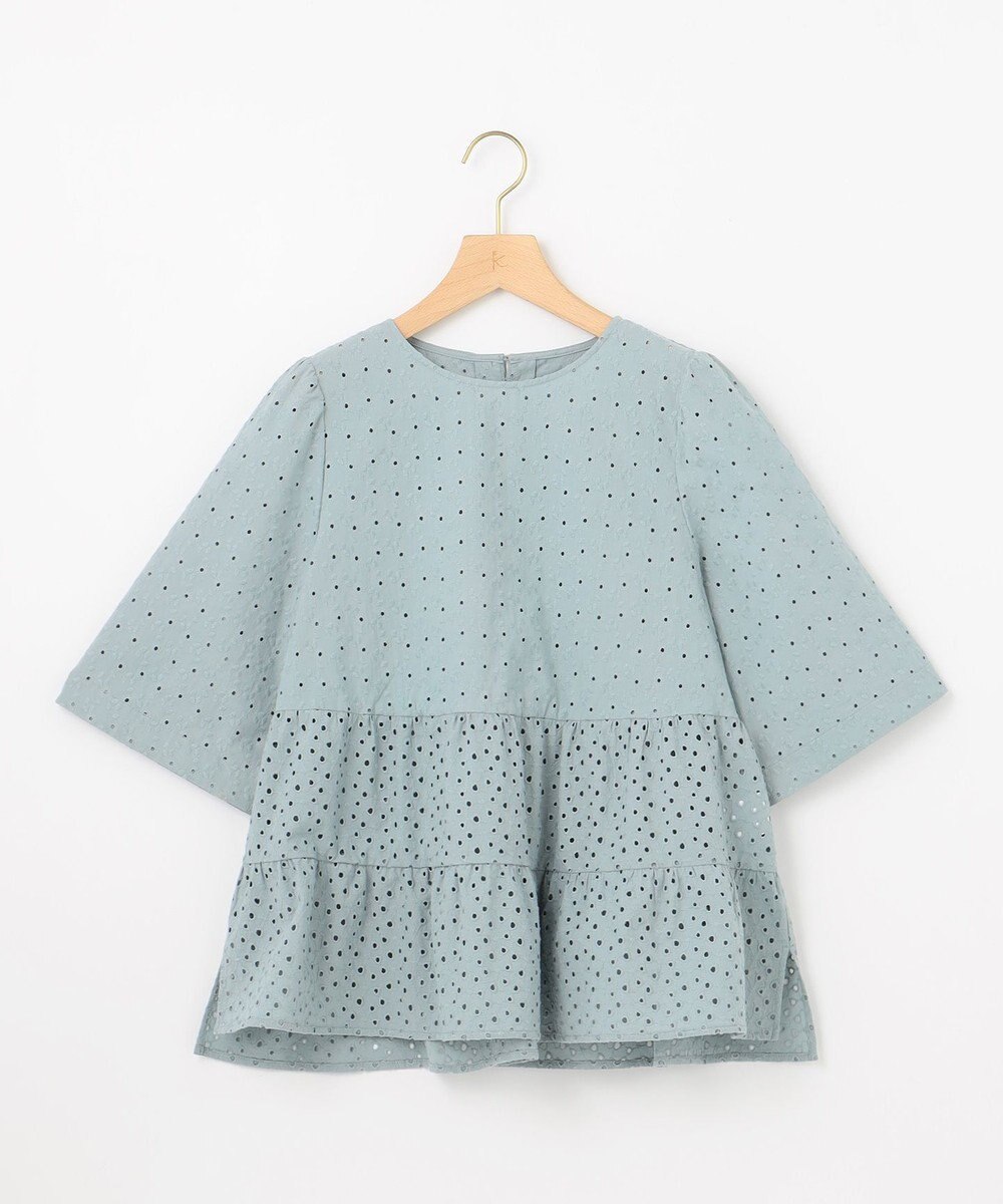 組曲 S エンブロイダリーレースフリル ブラウス 