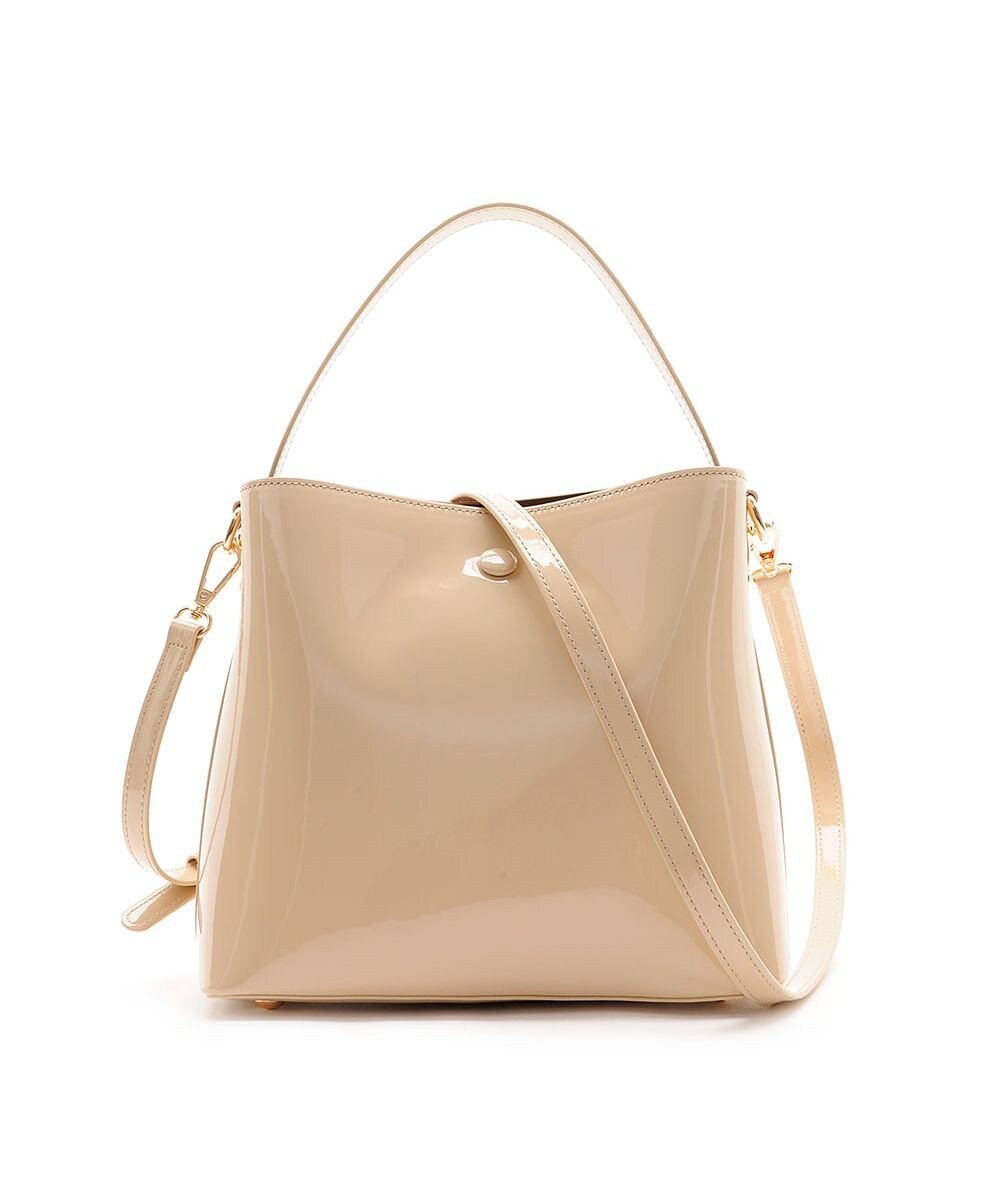 MioFIRANO スクエアエナメルハンドバッグ 2WAY　FIRANO フィラノ 