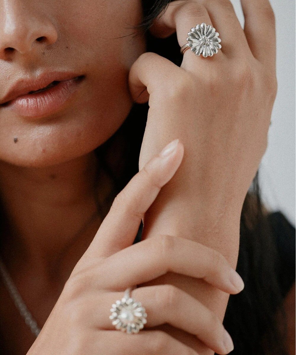 yoaa シルバー925 キクリング 