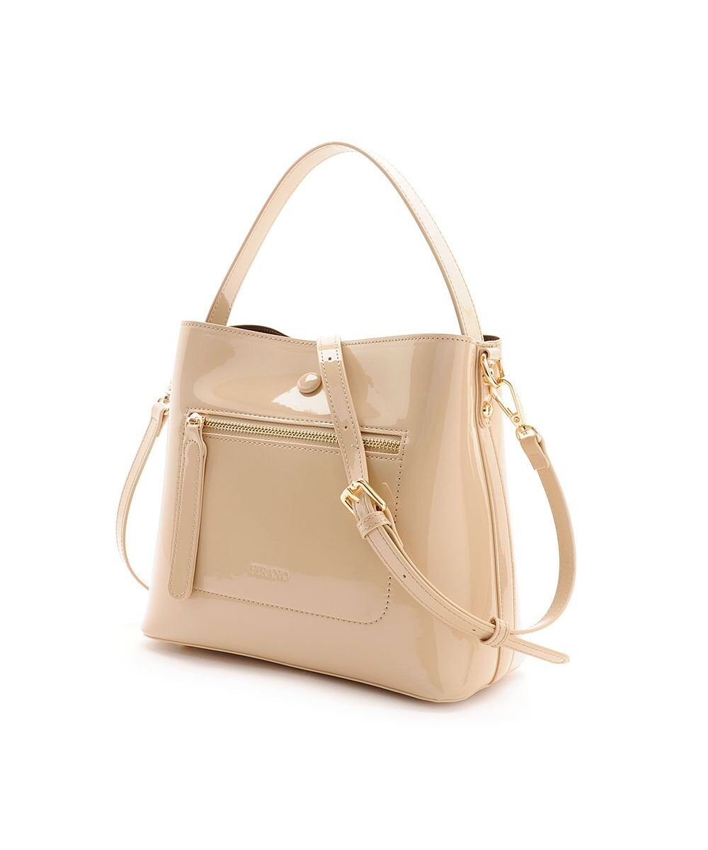 MioFIRANO スクエアエナメルハンドバッグ 2WAY　FIRANO フィラノ 