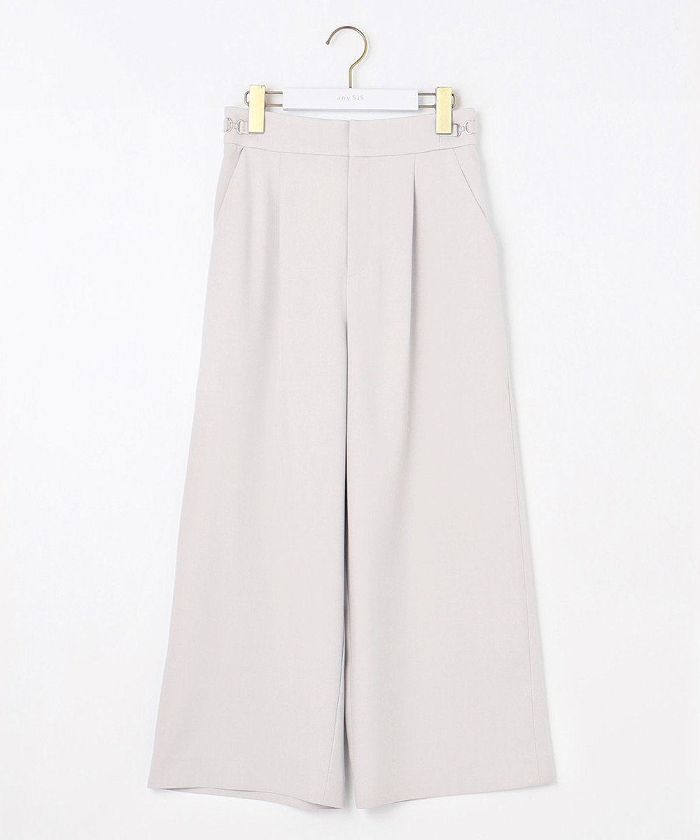 ANY SIS 【洗える】ビットポイント ワイドパンツ 