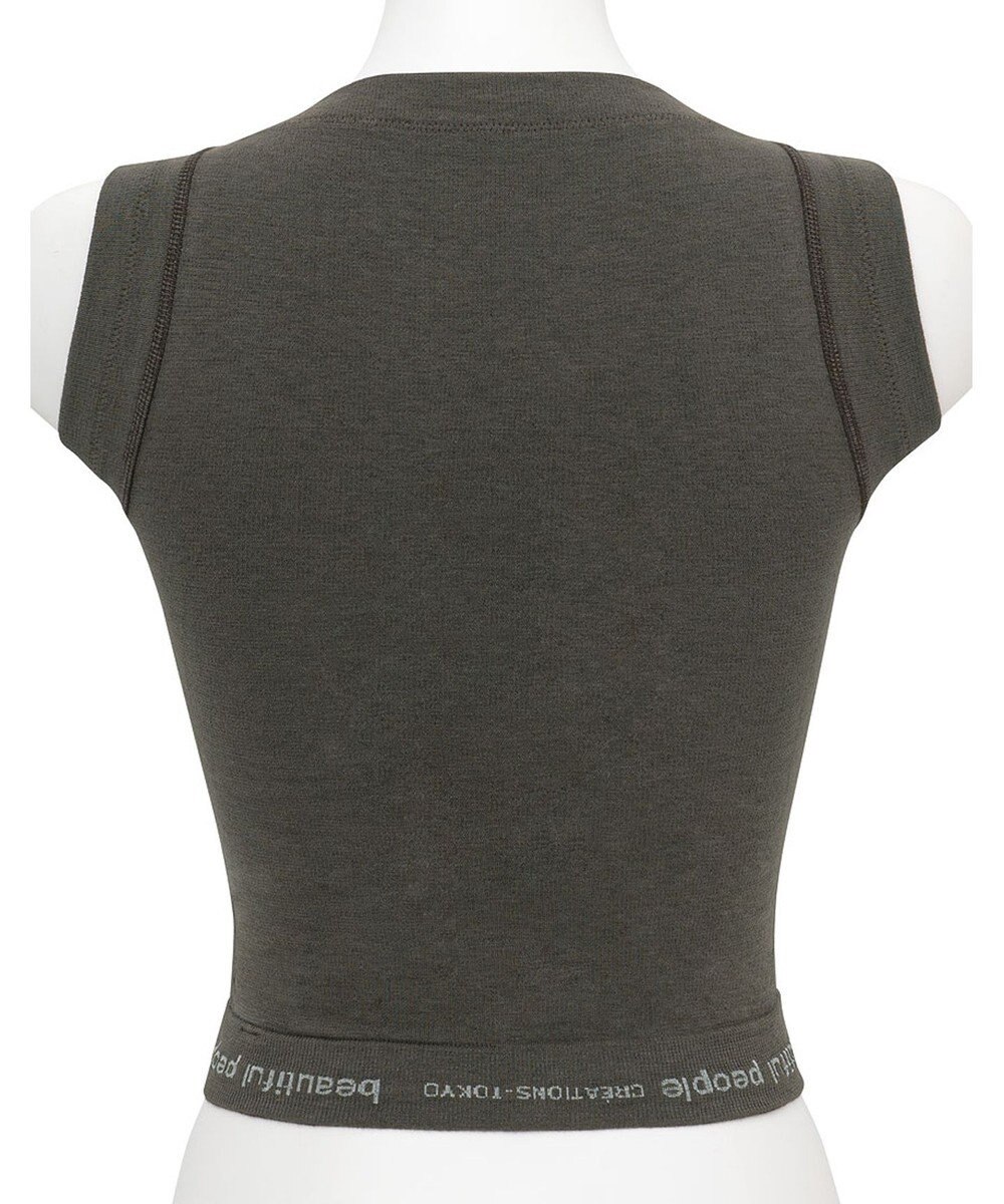 WACOAL MEN レディース <beautiful people>コラボ タンクトップ ボクサートップス ワンサイズ（S-L） オーガニック綿混 立体成型 肩幅：狭め ネック深さ：あさめ WL8001 /ワコールメン 