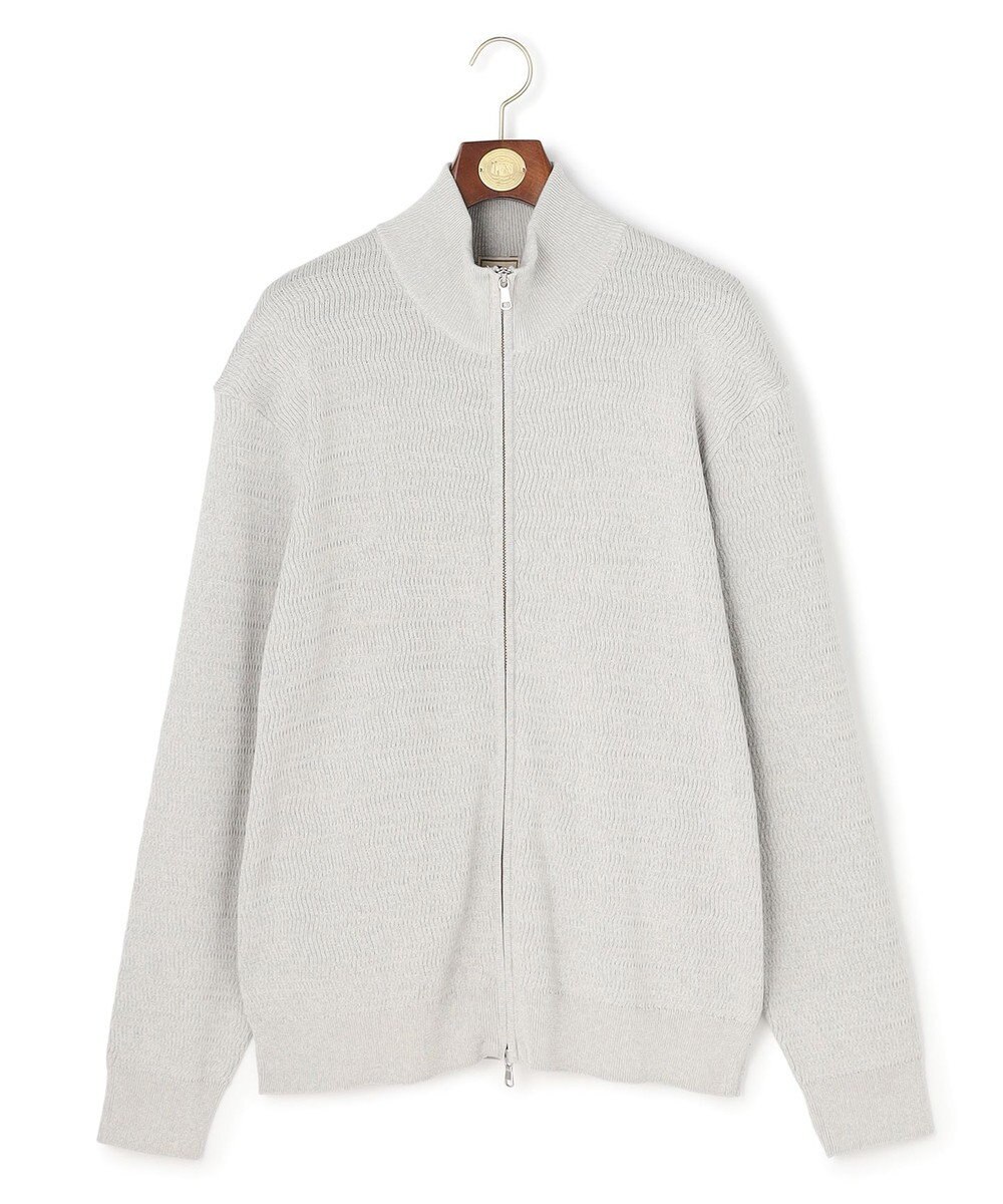 J.PRESS MEN 【KING SIZE】ギマコットンフルジップ カーディガン 