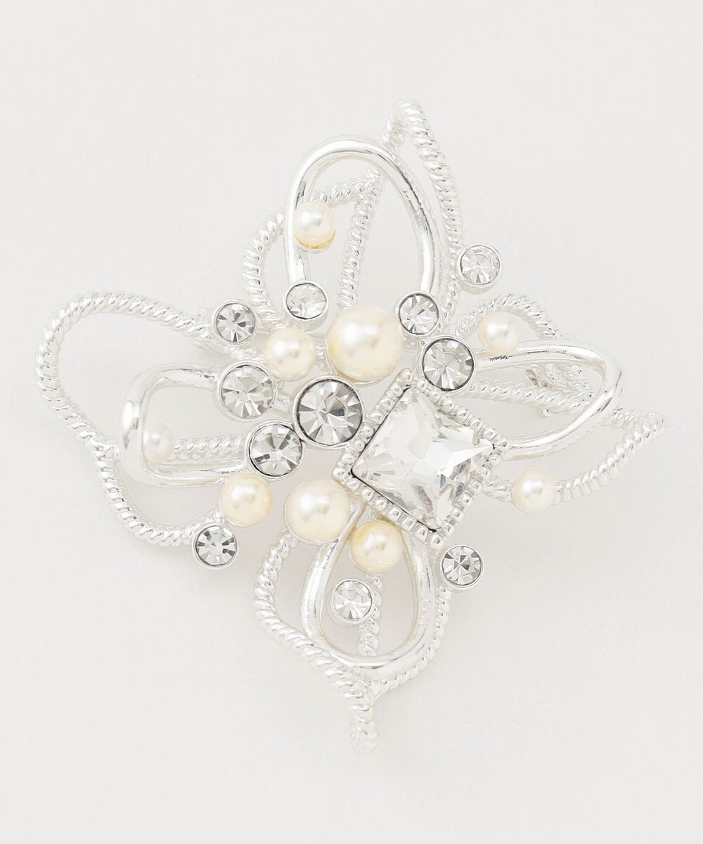 ANY SIS フルールビジュー調 ブローチ 