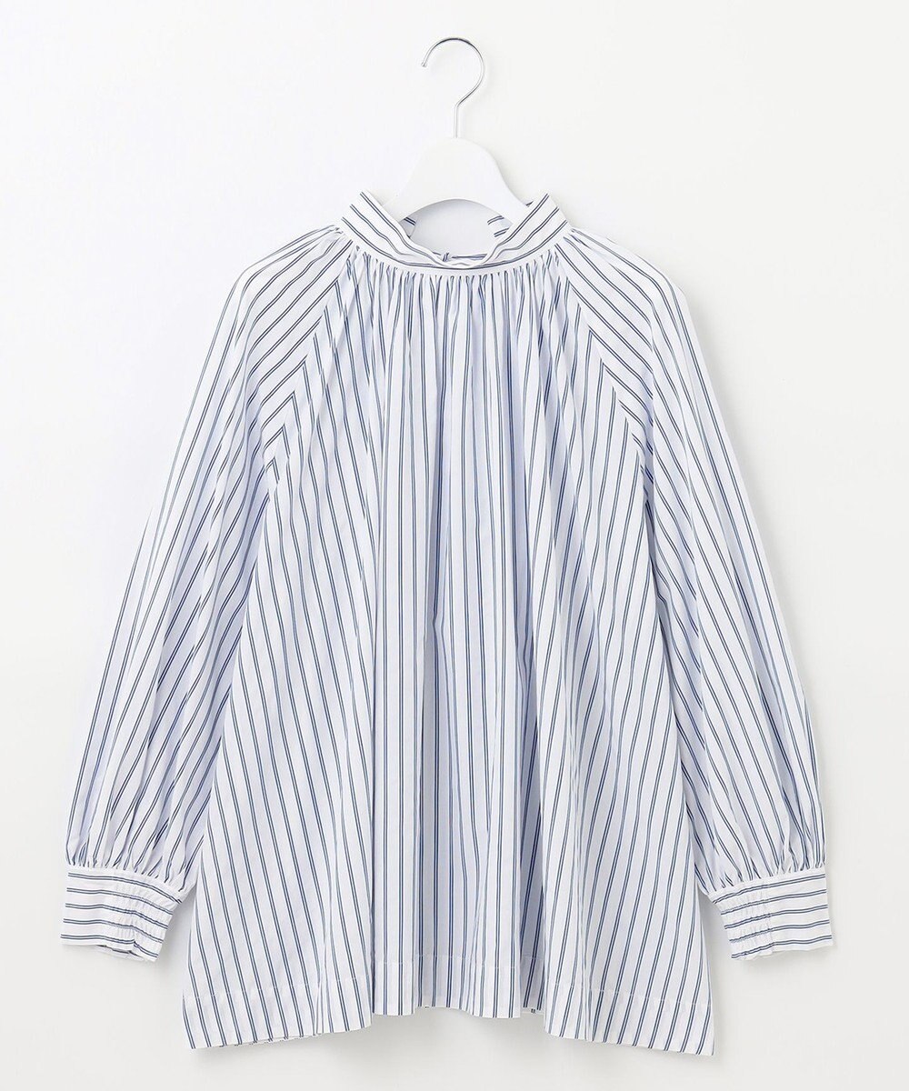 UNFILO イージーケア ギャザーブラウス 