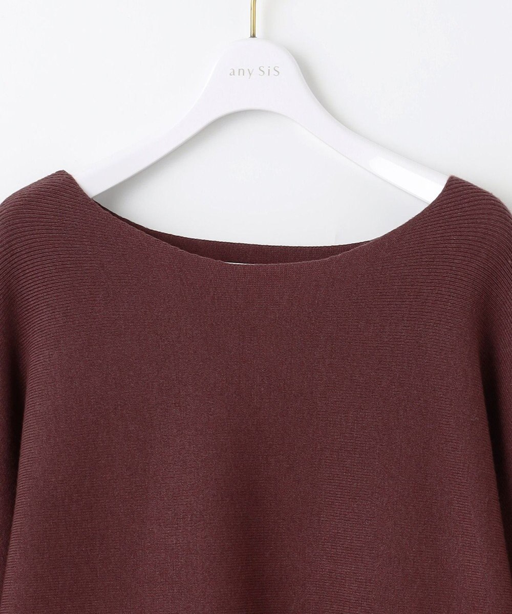 ANY SIS 【洗える・セットアップ可】アンチピリングドルマン畔 ニット 
