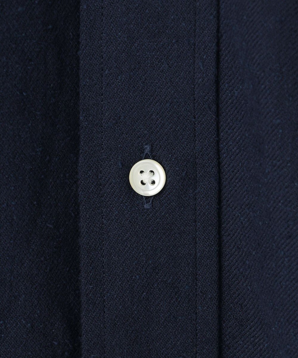 J.PRESS MEN 【J.PRESS ORIGINALS】【UNISEX】Cotton Silk Yarn Dyed Twill B.D. Shirts / Baggy-Fit 