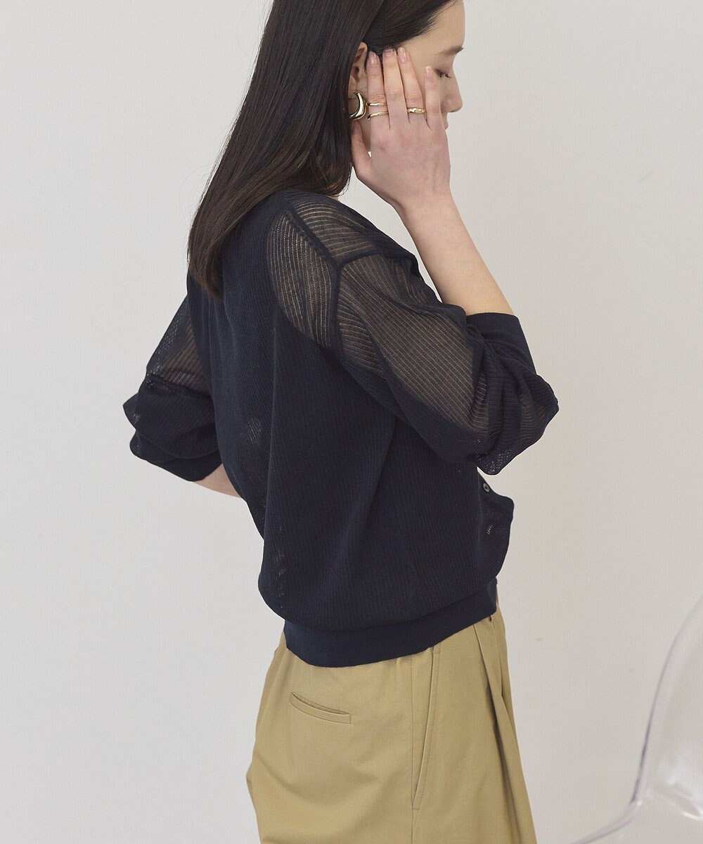 AMERICAN HOLIC シアーリブニットカーディガン 