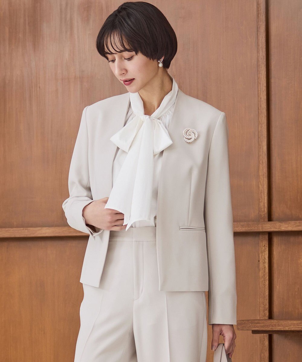 23区 パール ビジュー ブローチ 