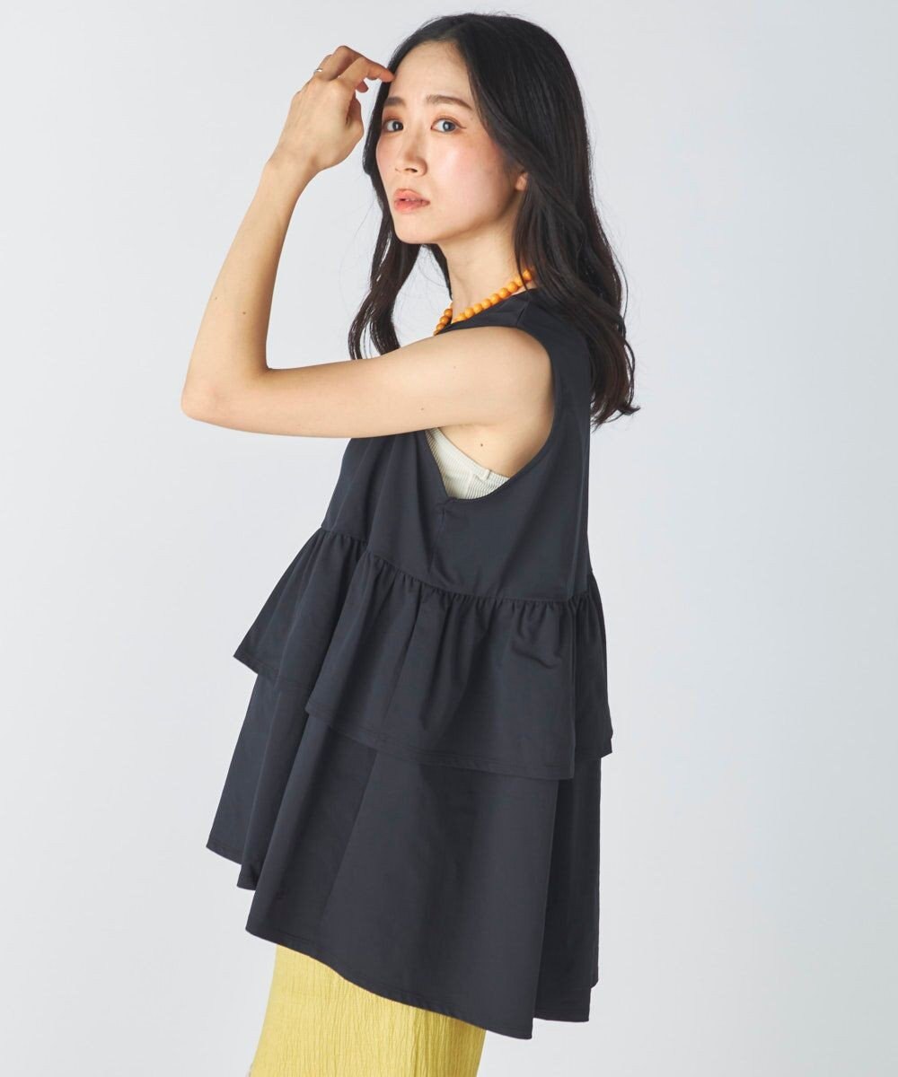 OP／FILA 【Ocean Pacific】らくティブ｜ティアードフリルデザインタンクトップ 