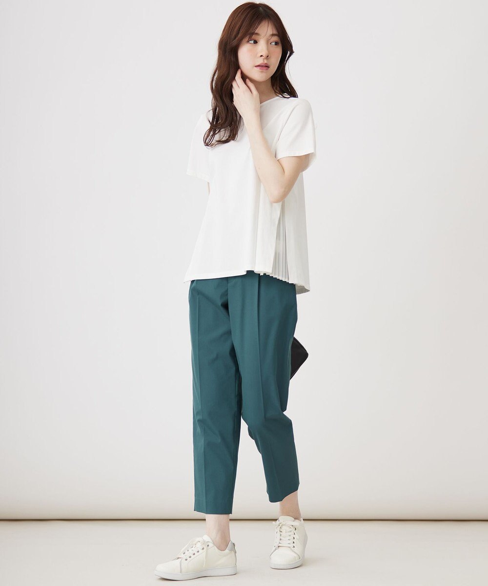 ANY SIS 【UVケア】サイドプリーツ カットソー 