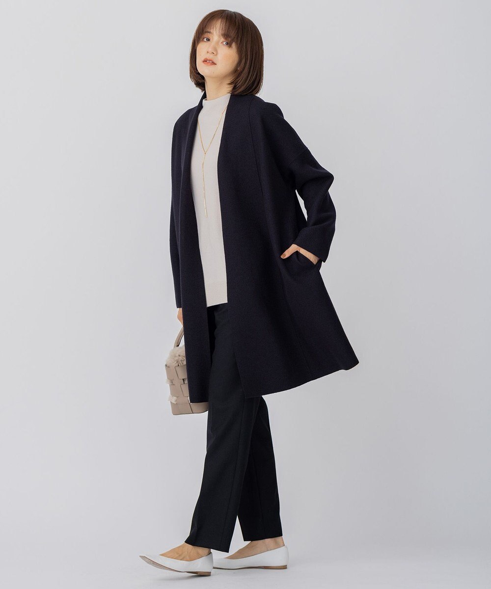 23区 【CLASSY.1月号掲載】ウールミルドストレッチ テーパードパンツ 