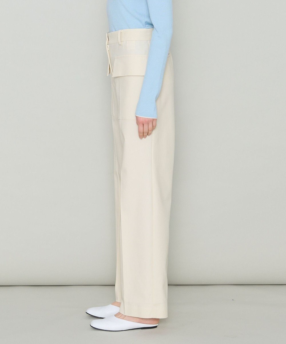 JOSEPH 【洗える】オーガニックツイル　ワイドトラウザーズ 