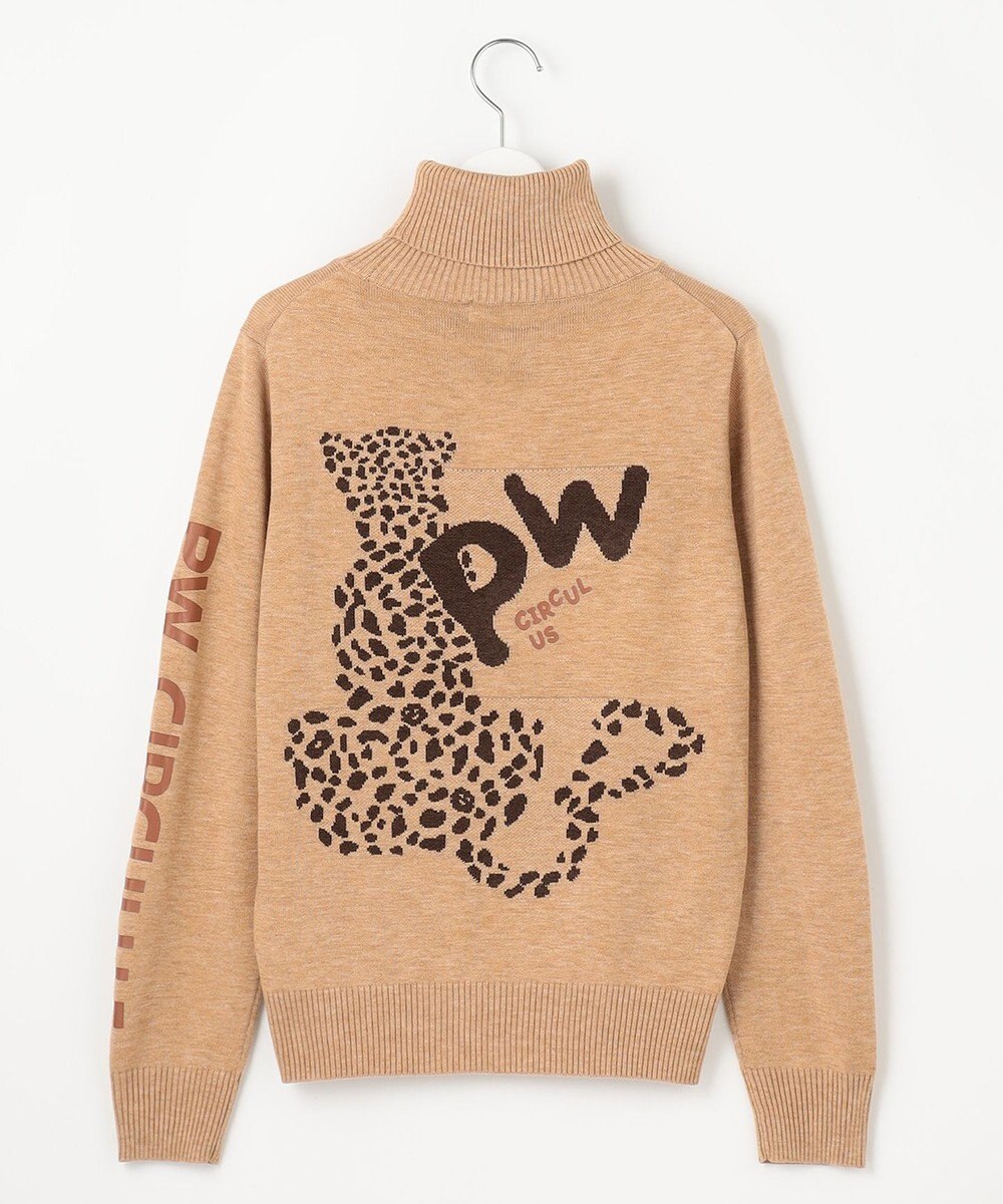 PW CIRCULUS 【WOMEN】LEOPARD ジャガードタートルニット 
