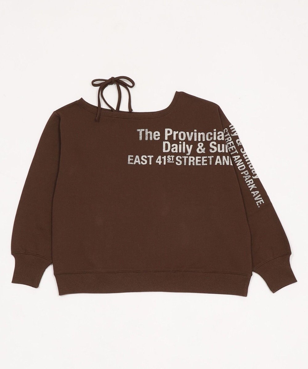 WEGO 裏起毛2WAYグラフィックワンショルBIGスウェット 