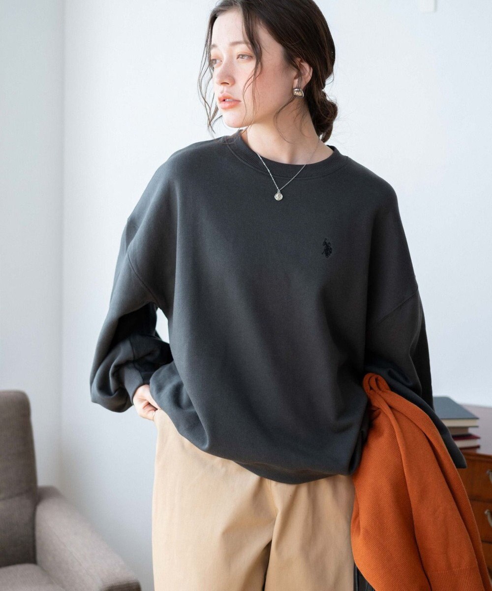 WEGO U.S. POLO ASSN.　だぼそでワンポイントスウェット 