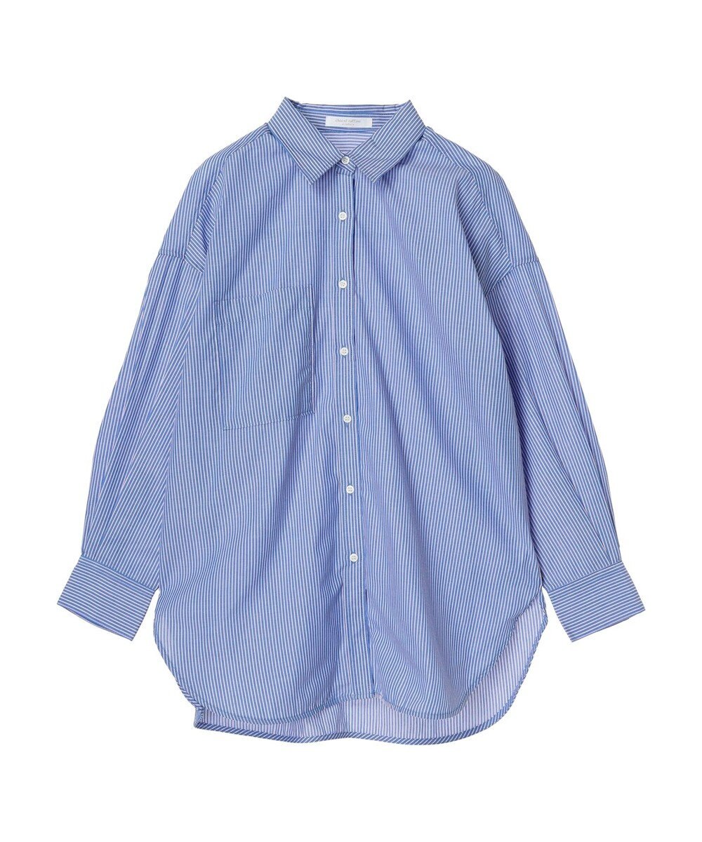 Green Parks イージーケア　ドビーストライプシャツ 