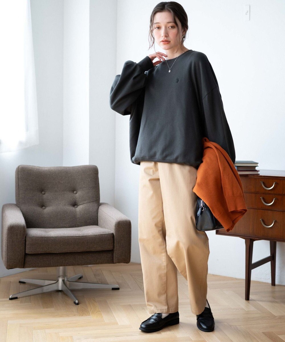 WEGO U.S. POLO ASSN.　だぼそでワンポイントスウェット 