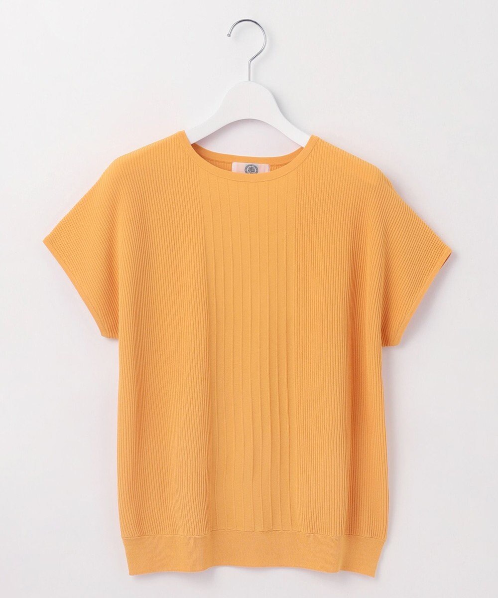 J.PRESS LADIES 【洗える】レーヨンエリートストレッチ フレンチスリーブ ニット 