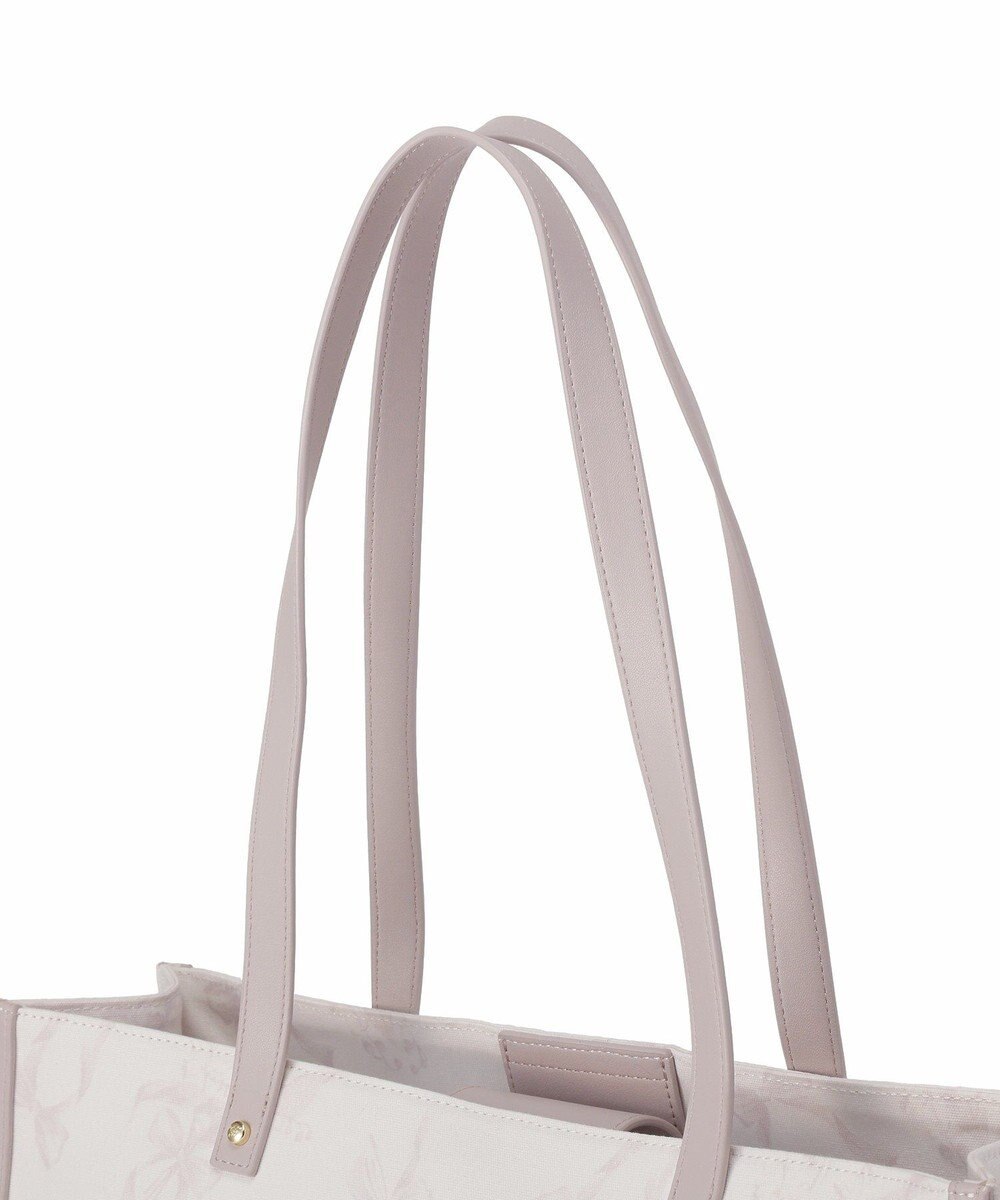 Maison de FLEUR すずらんプリントスクエアトートバッグ 