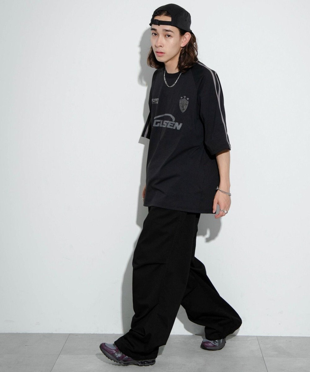 WEGO 【ユニセックス着用ITEM/MLサイズ展開】ゲームロゴスリーブラインT 