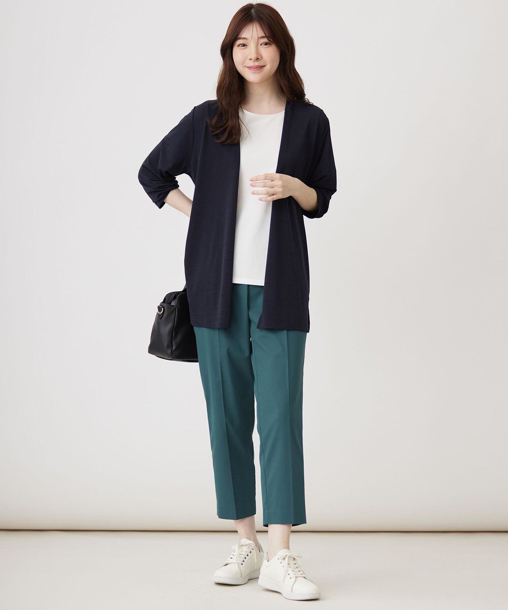 ANY SIS 【UVケア】サイドプリーツ カットソー 