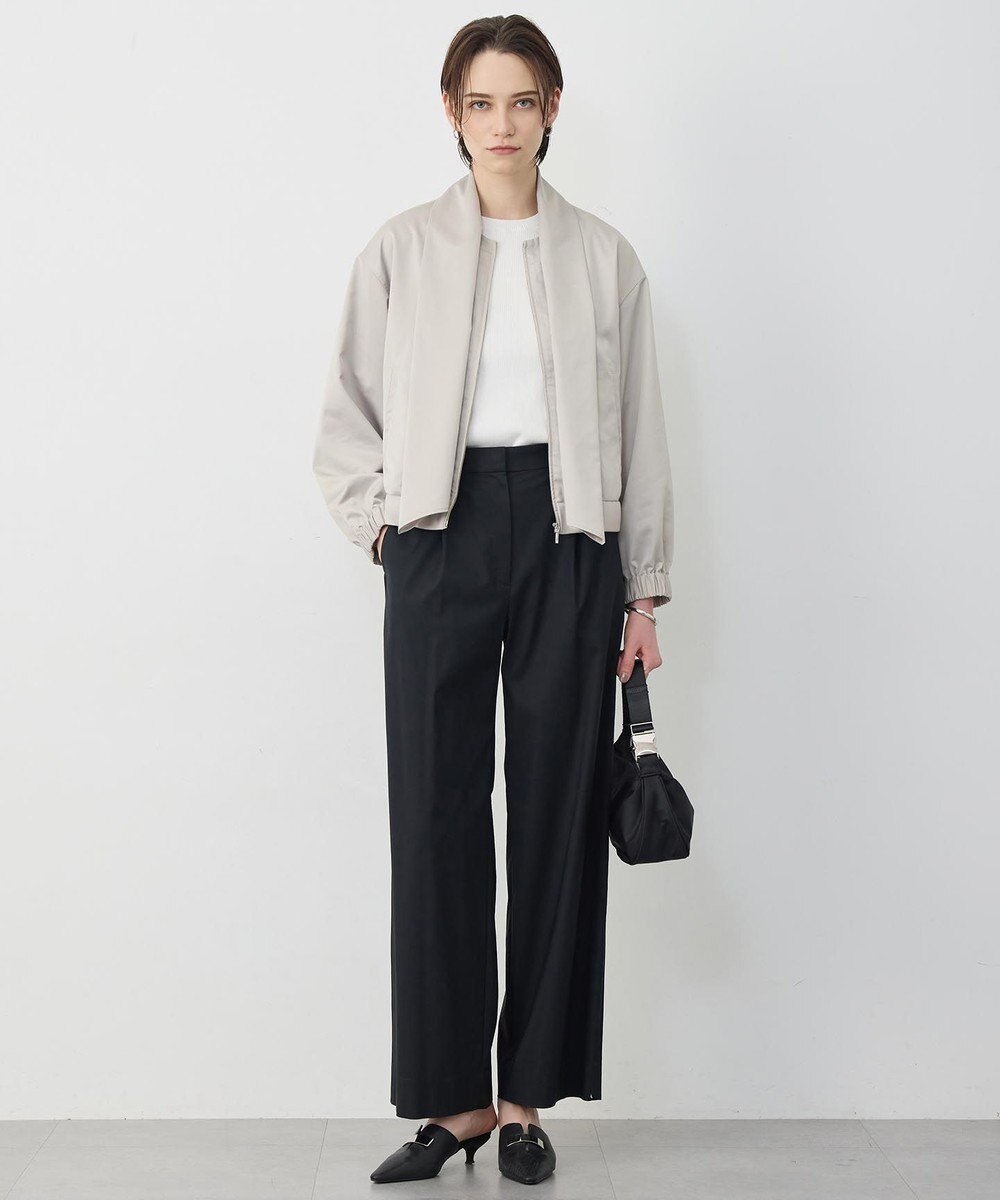 ICB 【先行予約・2WAY】 ダルグロッシーサテン ボウタイ付きブルゾン 