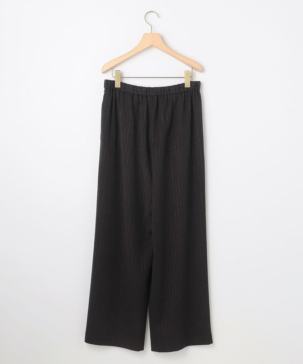 組曲 L 【加藤ローサさん着用】ラメストライプ ワイドパンツ 