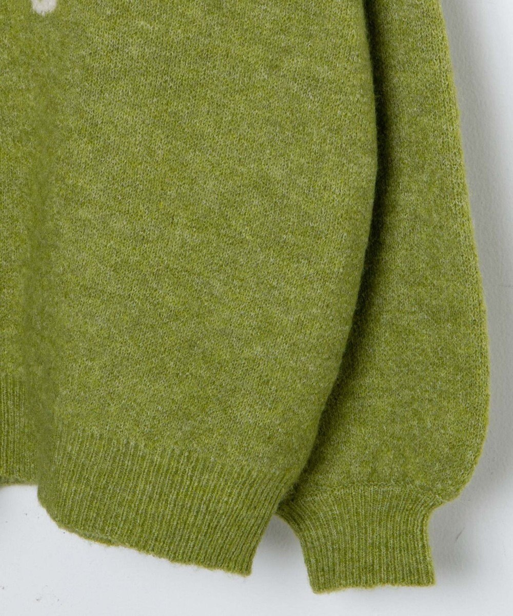 WEGO フラッフィーロゴジャガードニットプルオーバー 