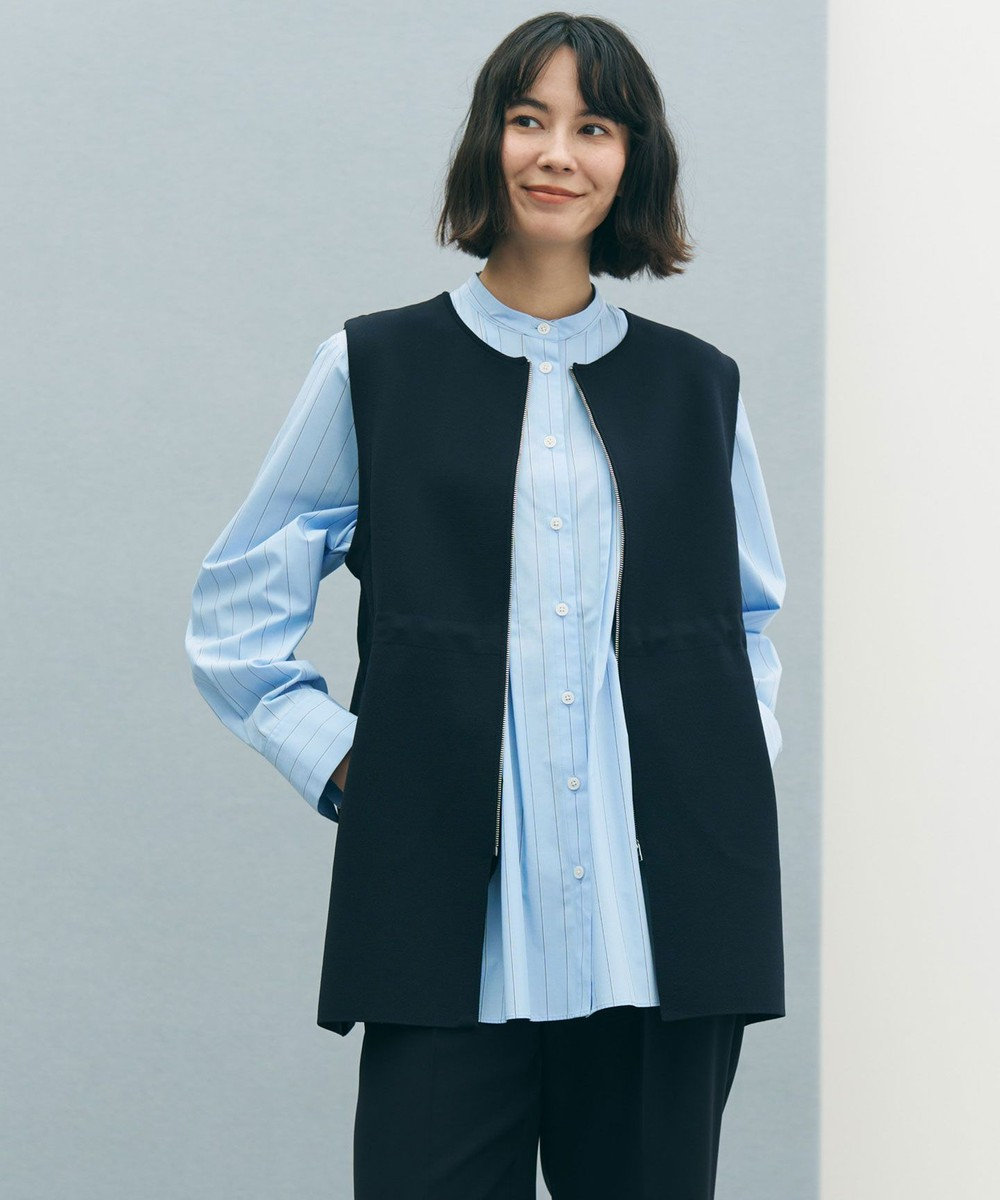 UNFILO 【セレモニー】BEAUTY FORM KNIT ZIPジレ 