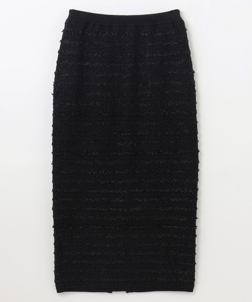 GRACE CONTINENTAL ラメツイードニットスカート 