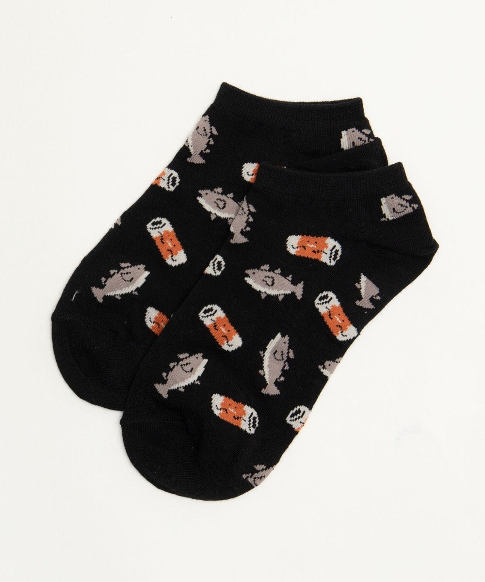 WEGO フードチェンジ総柄ショートソックス 