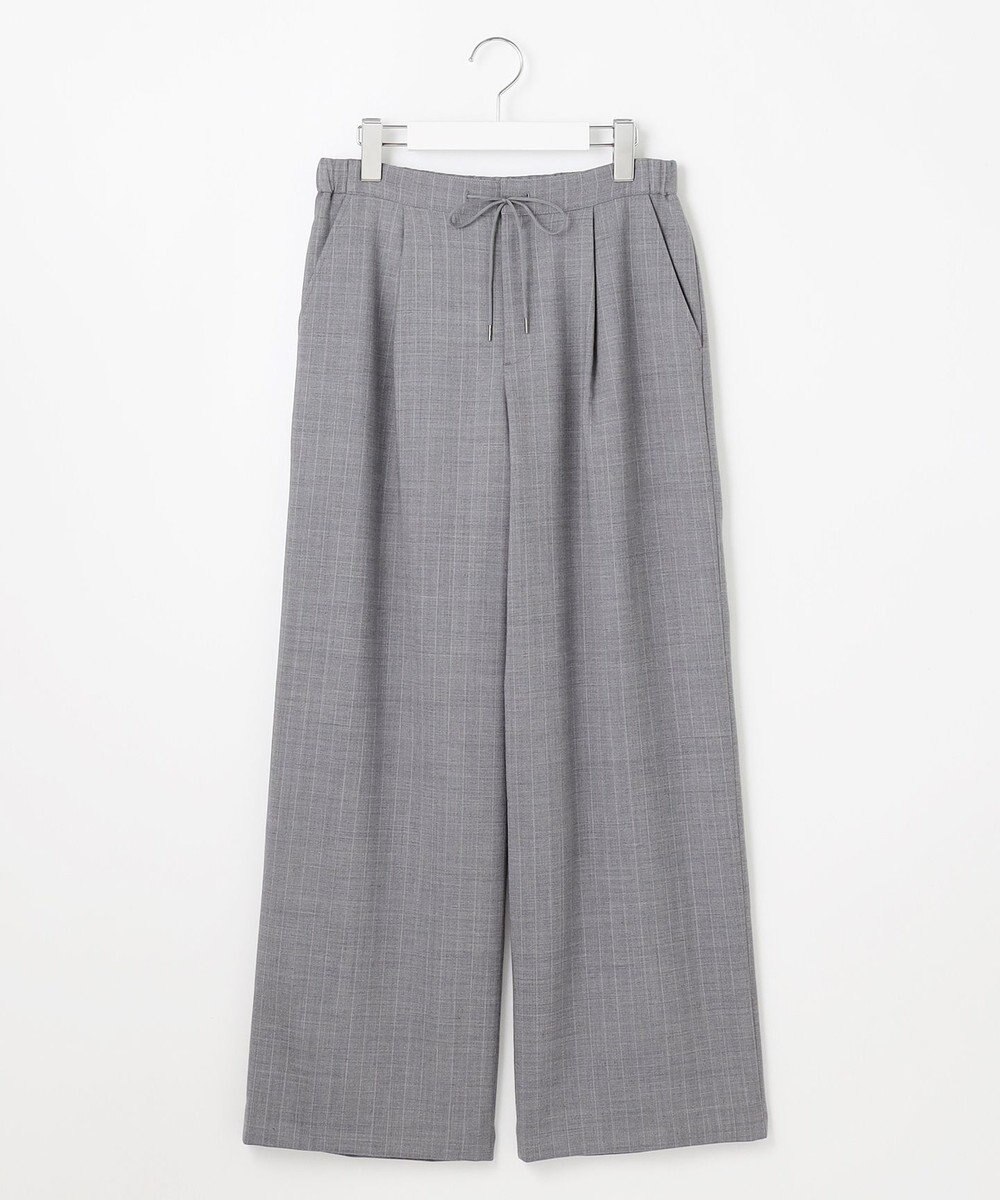 J.PRESS LADIES 【洗える】サイロウォッシャブル2wayストライプ ワイド パンツ 