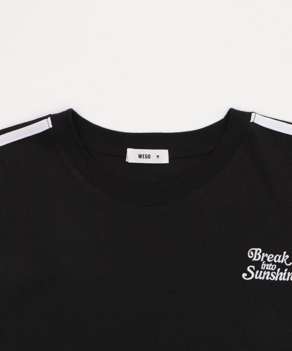 WEGO 2ラインリボングラフィックショートT 