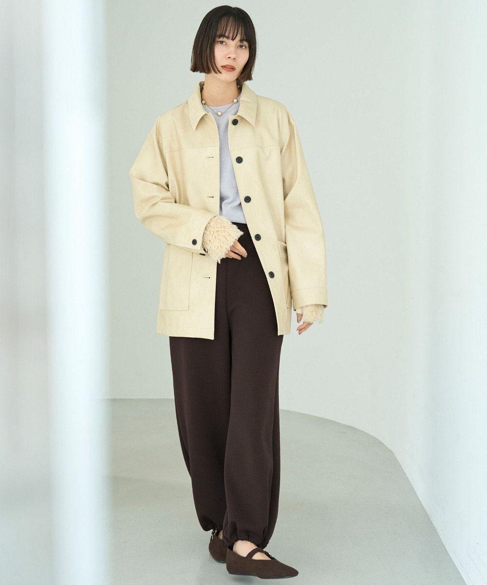 UNFILO L 【洗える】フェイクレザー ジャケット 