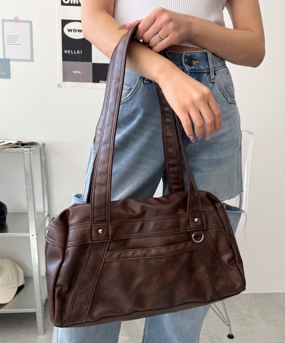 WEGO PUボストンバッグ 