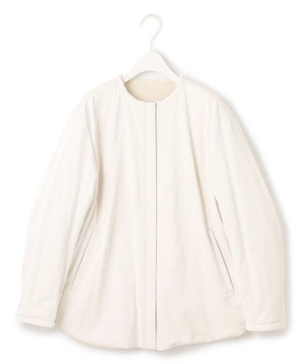 ICB L 【リバーシブル着用可能】 ラミネートパイルキルト ミドル丈コート 