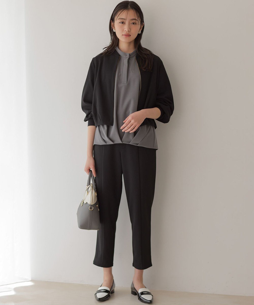 組曲 【WEB限定】ジョーゼットジャージーテーパード パンツ 