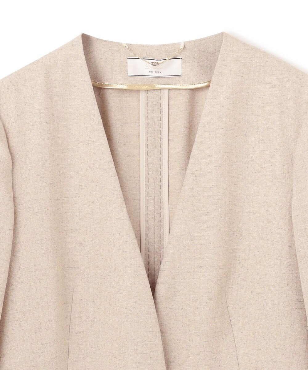 BEIGE， CAROLE / ノーカラージャケット 