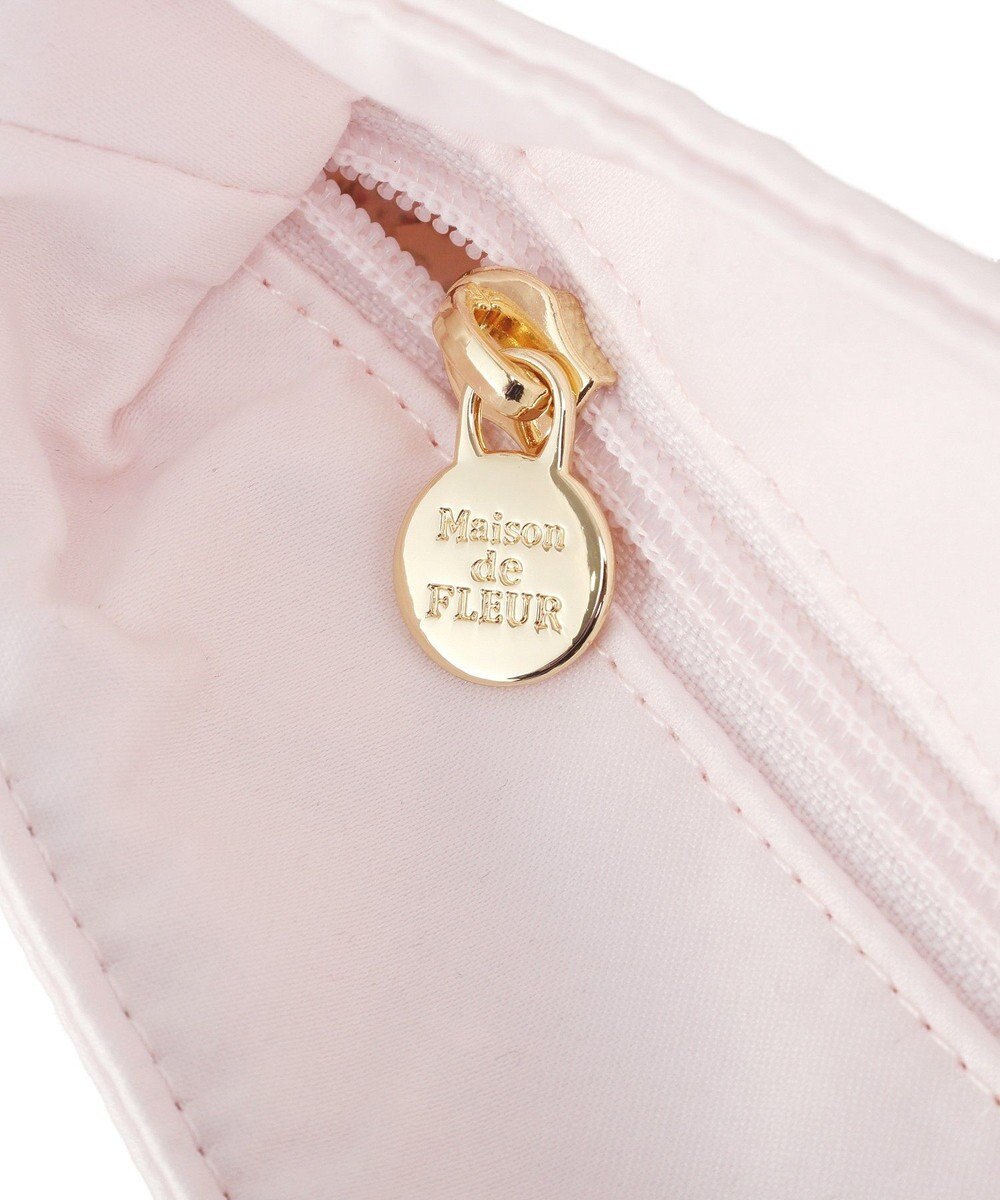 Maison de FLEUR ブランドロゴフリルハンドルトートMバッグ 