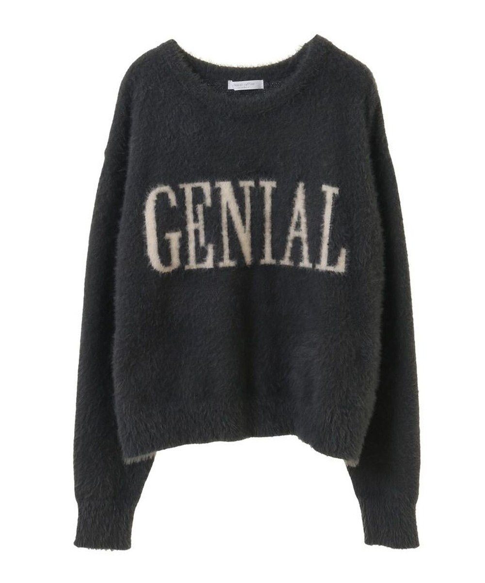 Green Parks シャギーロゴニットプルオーバー 