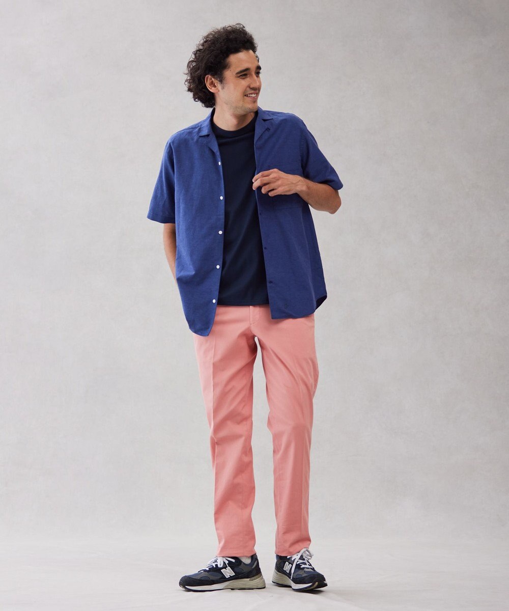 J.PRESS MEN 【HYBRID LINEN】オープンカラーシャツ 